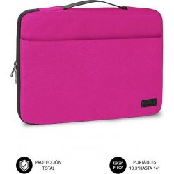Funda SUBBLIM Elegant Laptop Sleeve 14`` Rosa (0TS0002) | SUB-LS-0TS0002 | 8436586741792