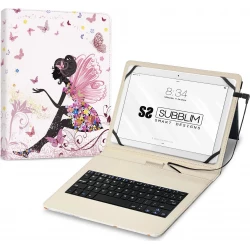 Funda+teclado Subblim Usb Tablets 11`` Rosa (SUBKT1-USB) | SUBKT1-USB052 | 8436586742485