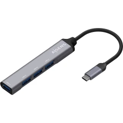 Hub AISENS USB3.1 A/M-4xA/H Gris (A109-0541) | A106-0541 | 8436574706321