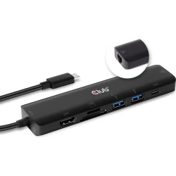 Hub Club 3D USB-C a HDMI/2xUSB-A/RJ45/USB-C (CSV-1592) | 0841615101658