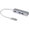 Hub EQUIP USB-C 3.0 a 4xUSB-A 3.0 Plata (EQ128958) | (1)