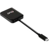 Adaptador Club 3D USB-C/M a 2x DP/H Negro (CSV-1555) | (1)