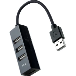 Hub Nanocable USB-A/M-USB2.0/H 15cm Negro (10.16.4404) | 8433281012301