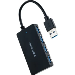 Hub Nanocable USB-A/M-USB3.0/H 15cm Negro (10.16.4403) | 8433281012295
