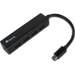 Hub NGS USB-C a 4xUSB 3.0 Negro (WONDERHUB4) | 8435430618525 [1 de 8]