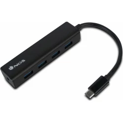 Hub NGS USB-C a 4xUSB 3.0 Negro (WONDERHUB4) | 8435430618525 | Hay 4 unidades en almacén | Entrega a domicilio en Canarias en 24/48 horas laborables
