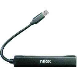 Hub NILOX USB-A a 1xUSB-A 3xUSB 2.0 Negro (NXHUB401) | 8435099531302 [1 de 2]