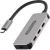 Hub Sitecom USB-C a 4xUSB-A 3.0 Aluminio/Negro (CN-385) | (1)
