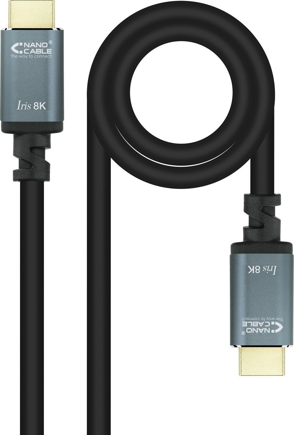 AISENS - Cable Conversor Aluminio USB-C A HDMI 2.1 8K@60Hz, USB-C/M-HDMI/M,  Negro, 2.0M - AISENS®