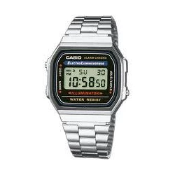 Casio A168WA-1YES reloj Reloj de pulsera Masculino Electrónico Plata | 4971850436713