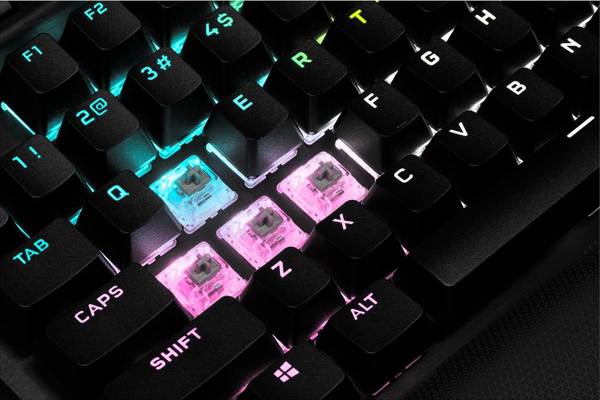 TECLADO CORSAIR USB K70 RGB TKL CHAMPION SERIES CHERRY MX RED CH-9119010-ES, Teclados