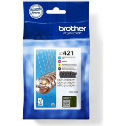 Tinta BROTHER Pack Negro/Tricolor (LC421VAL) | 4977766813600 [1 de 5]