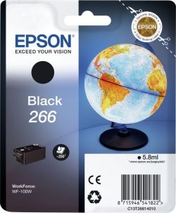 Tinta Epson 266 Negro 5.8ml 250 páginas (C13T26614010) | Hay 4 unidades en almacén | Entrega a domicilio en Canarias en 24/48 horas laborables