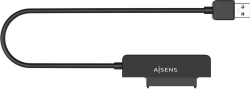 Adaptador AISENS SATA a USB 3.0/3.1 Negro (ASE-25A03B) | 8436574709131 | Hay 7 unidades en almacén | Entrega a domicilio en Canarias en 24/48 horas laborables