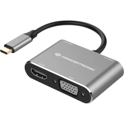 Adaptador CONCEPTRONIC 4 en 1 USB-C 3.0 Gris (DONN16G) | 4015867229170 [1 de 4]