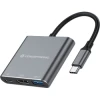 Adaptador CONCEPTRONIC USB-C a HDMI/USB-A/C (DONN18G) | (1)