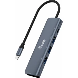 Adaptador EQUIP USB-C a HDMI/USB-A/USB-C PD (EQ133487) | 4015867228869 | Hay 4 unidades en almacén | Entrega a domicilio en Canarias en 24/48 horas laborables
