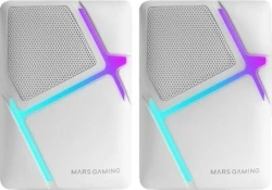 Altavoces Mars Gaming 2.0 RGB 10W 3.5mm Blancos (MSHW) | Hay 3 unidades en almacén | Entrega a domicilio en Canarias en 24/48 horas laborables