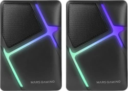 Altavoces Mars Gaming 2.0 RGB 10W 3.5mm Negros (MSH) | Hay 2 unidades en almacén | Entrega a domicilio en Canarias en 24/48 horas laborables