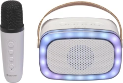 Altavoz DENVER 10W Micrófono Bluetooth Blanco (BTM-610) | Hay 9 unidades en almacén | Entrega a domicilio en Canarias en 24/48 horas laborables