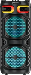 Altavoz DENVER LED 16W Bluetooth Negro (BPS-355) | Hay 4 unidades en almacén | Entrega a domicilio en Canarias en 24/48 horas laborables