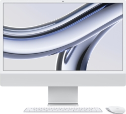Apple iMac 24`` 4.5K M3 8Gb 256Gb SSD Plata (MQRJ3Y/A) | Hay 1 unidades en almacén | Entrega a domicilio en Canarias en 24/48 horas laborables