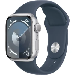Apple Watch S9 GPS 41mm Plata Correa Azul (MR903QL/A) | Hay 1 unidades en almacén | Entrega a domicilio en Canarias en 24/48 horas laborables