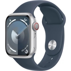 Apple Watch S9 GPS 4G 41mm Plata Corr. Azul (MRHW3QL/A) | Hay 1 unidades en almacén | Entrega a domicilio en Canarias en 24/48 horas laborables
