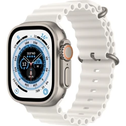 Apple watch ultra gps + cellular caja titanio 49mm correa ocean blanca | MNHF3TY/A | 0194253143772 [1 de 6]
