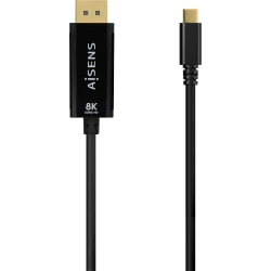 Cable AISENS USB-C/M a DP/M 0.8m Negro (A109-0688) | 8436574708257 [1 de 3]