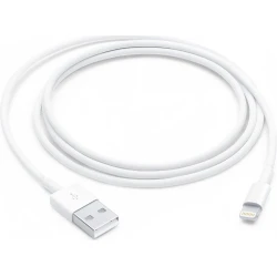 Cable Apple USB-A/M a Lightning/M 1m Blanco (MUQW3ZM/A) | Hay 10 unidades en almacén | Entrega a domicilio en Canarias en 24/48 horas laborables