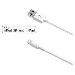 Cable CELLY Lightning 1m Blanco (USBLIGHT) | 8021735715528