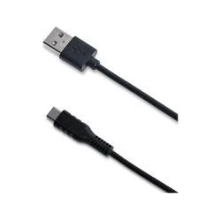 Cable CELLY USB-A a USB-C 1m Negro (USB-C) | 8021735715559 | Hay 8 unidades en almacén | Entrega a domicilio en Canarias en 24/48 horas laborables
