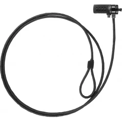 Cable De Seguridad Tooq 1.5m Gris (TQCLKC0015-G) | 8433281012912