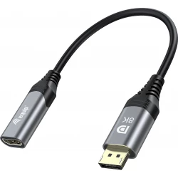 Cable EQUIP DP 1.4 a HDMI/H 8K 15cm (EQ133446) | 4015867230039 | Hay 5 unidades en almacén | Entrega a domicilio en Canarias en 24/48 horas laborables