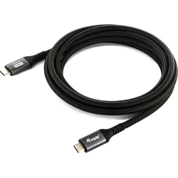 Cable EQUIP Usb-C/M a Usb-C/M Negro (EQ128382) | 4015867231067 [1 de 5]