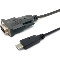 Cable Equip Usb-c M A Rs232 Db9 M 1.5m Negro (EQ133392) | 4015867229477 | 16,85 euros