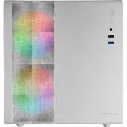 Caja Mars Gaming RGB mATX Mini-ITX Blanca (MC400W) | 8435693103455 | Hay 1 unidades en almacén | Entrega a domicilio en Canarias en 24/48 horas laborables