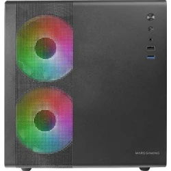 Caja Mars Gaming RGB S/F USB2/3 mATX Negra (MC400) | 8435693103448 | Hay 1 unidades en almacén | Entrega a domicilio en Canarias en 24/48 horas laborables