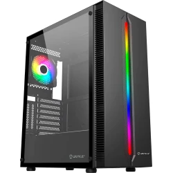 Caja Unyka Armor Lumina ARGB USB ATX Negra (UK511210) | Hay 9 unidades en almacén | Entrega a domicilio en Canarias en 24/48 horas laborables