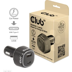 Cargador de Coche Club 3D USB-A USB-C 63W (CAC-1922) | 0841615103058 | Hay 5 unidades en almacén | Entrega a domicilio en Canarias en 24/48 horas laborables
