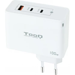 Cargador de Pared TOOQ 100W USB-A/C (TQWC-GANQC2PD100W) | 8433281013216