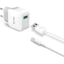 Cargador Pared Celly Usb-a Cable Lightning (TCUSBLIGHT) | 8021735724971