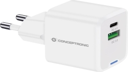 Cargador Pared CONCEPTRONIC USB-A/C GaN 20W (ALTHEA15W) | Hay 2 unidades en almacén | Entrega a domicilio en Canarias en 24/48 horas laborables