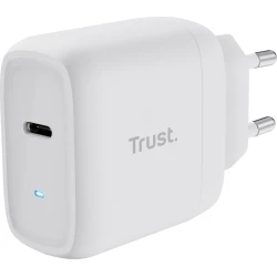 Cargador Trust Maxo 1xUSB-C 45W Pared Blanco (25138) | Hay 1 unidades en almacén | Entrega a domicilio en Canarias en 24/48 horas laborables
