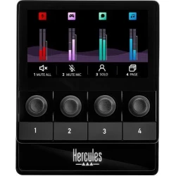 Controlador Audio HERCULES Stream 100 Negro (4780933) | Hay 2 unidades en almacén | Entrega a domicilio en Canarias en 24/48 horas laborables