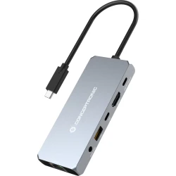 Dock CONCEPTRONIC 6en1 USB4 a HDMI/USB/RJ45 (DONN22G) | 4015867231388 | Hay 10 unidades en almacén | Entrega a domicilio en Canarias en 24/48 horas laborables