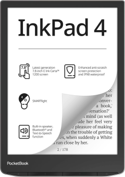 eBook PocketBook Inkpad 4 7.8`` 32Gb Plata (PB743G-U-WW) | Hay 5 unidades en almacén | Entrega a domicilio en Canarias en 24/48 horas laborables