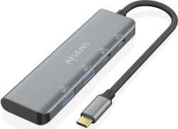 Hub AISENS USB-C a 2xUSB-A 2xUSB-C 15cm Gris(A109-0763) | 8436574709834 [1 de 5]