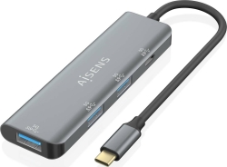 Hub AISENS USB-C a 3xUSB-A 1xUSB-C 15cm Gris(A109-0762) | 8436574709827 [1 de 5]